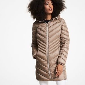 Michael Kors Quilted Nylon Packable Puffer Coat